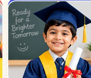 Senior Nestians preschool child ready for the next educational journey